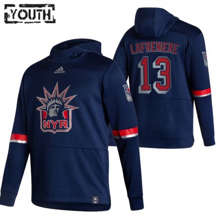 Dětské New York Rangers Alexis Lafreniere 13 2020-21 Reverse Retro Pullover Mikiny Hooded
